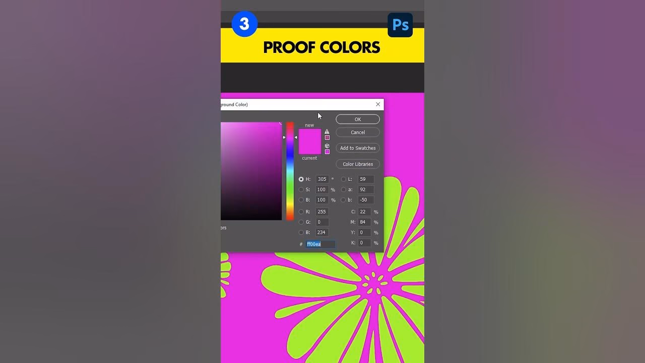 What do proof colors do?