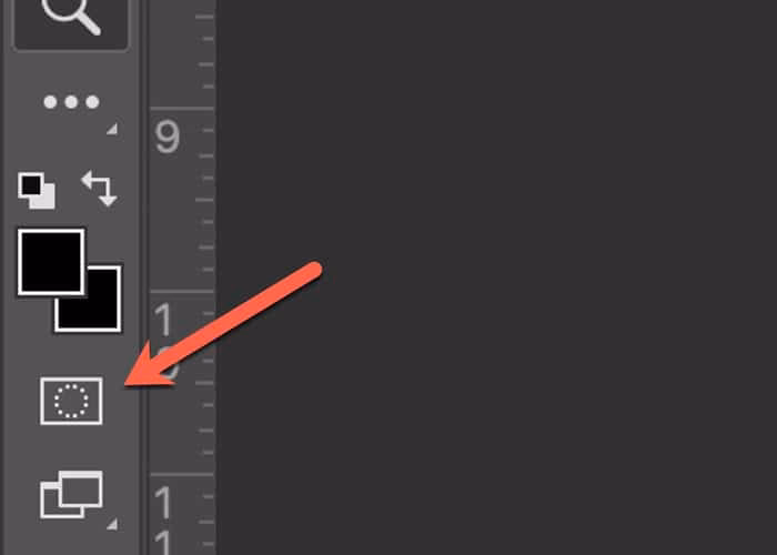 What button is quick mask mode?