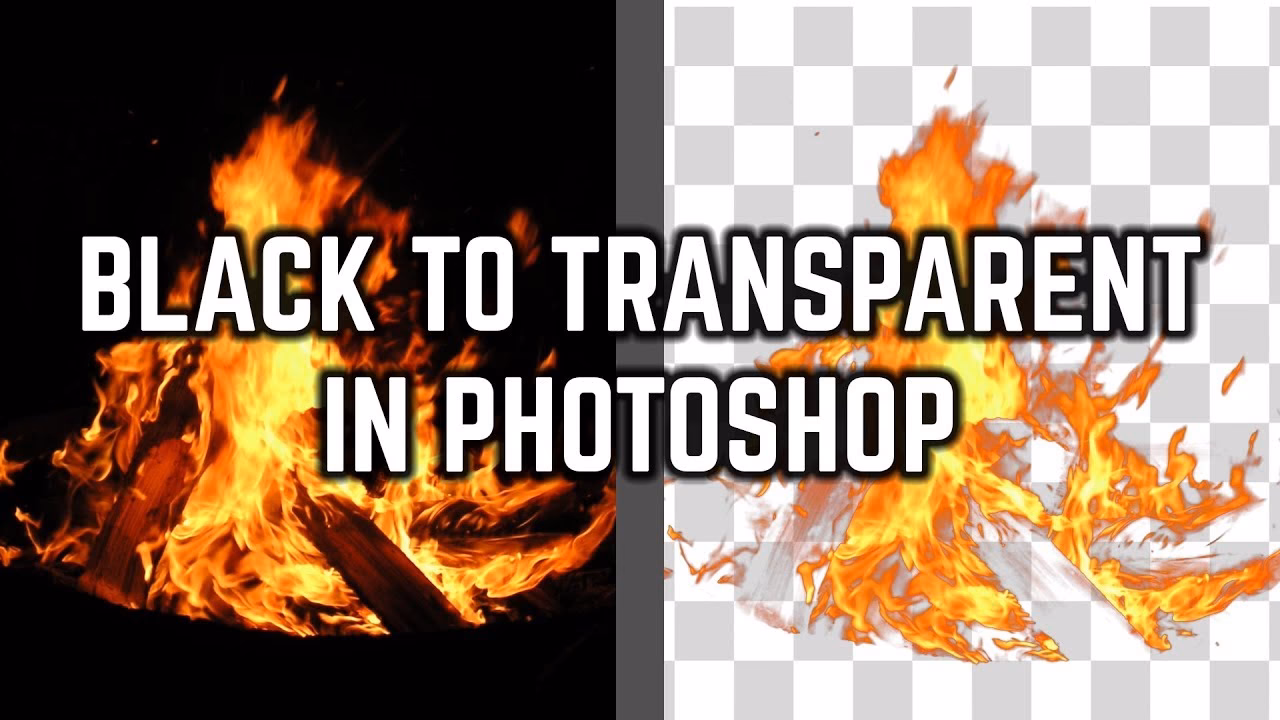 How do I remove all black from an image in Photoshop?