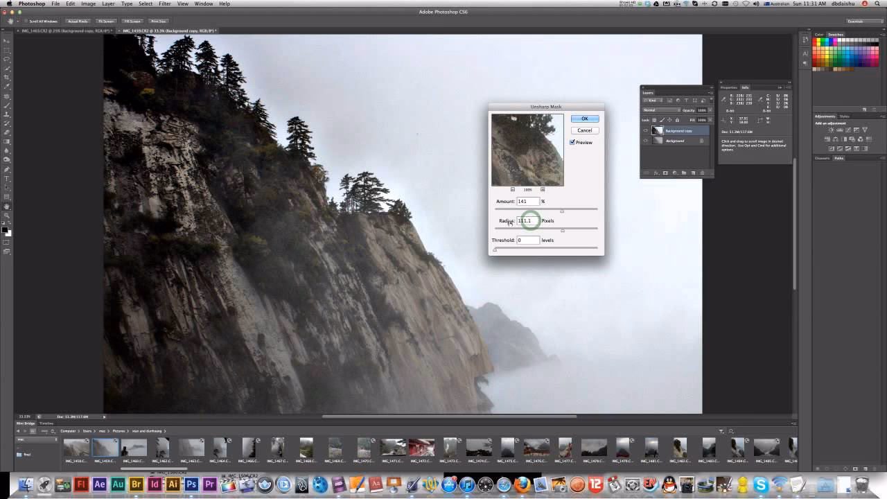 How to remove fog from photo in Photoshop?