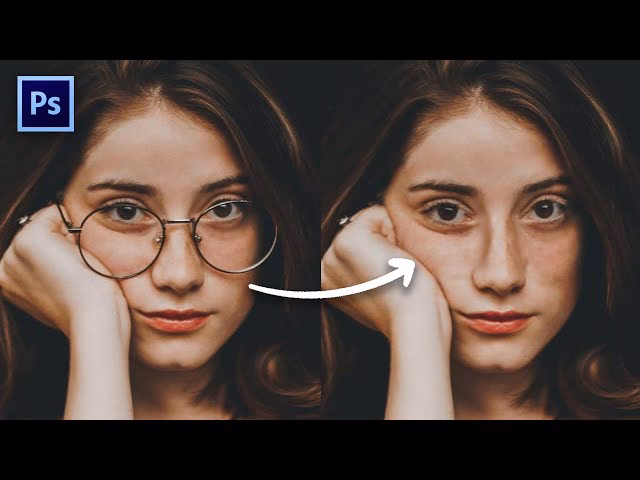 How to remove eyeglasses?