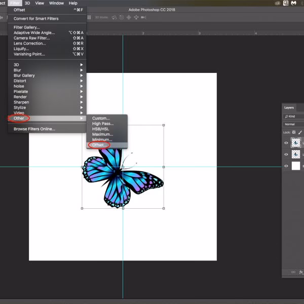 Where is step and repeat in Photoshop?