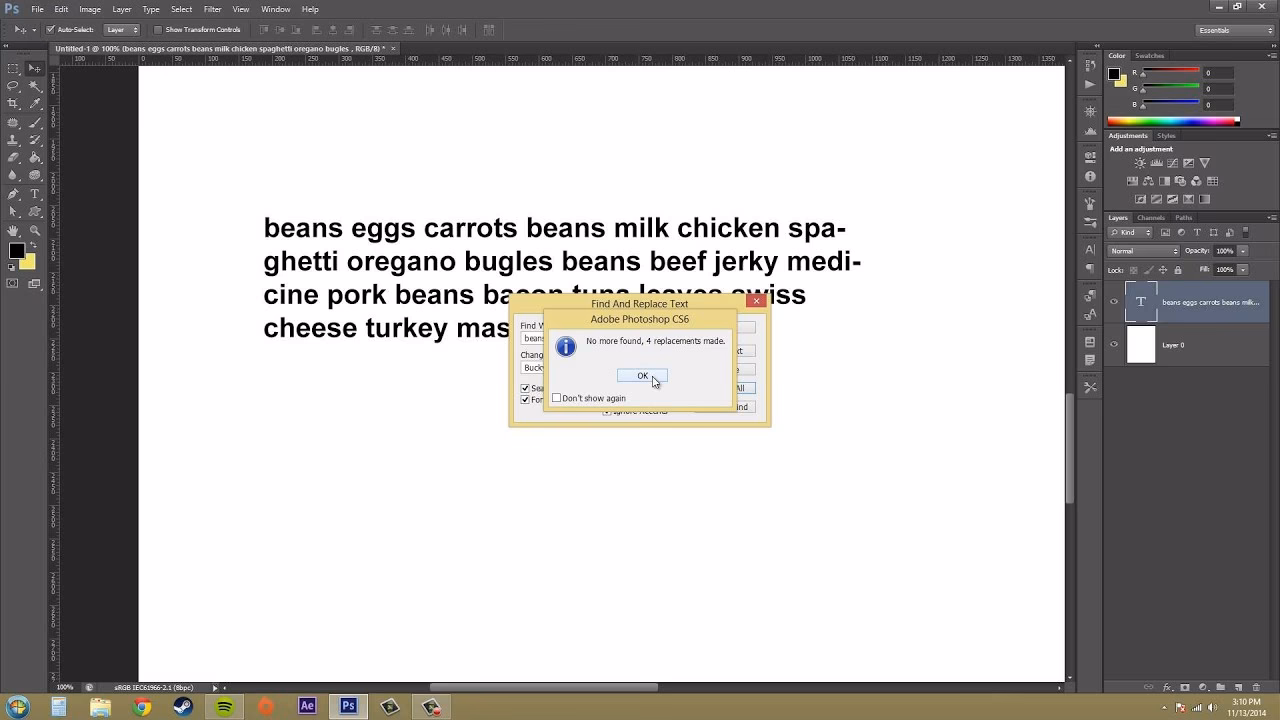 How to replace font in Photoshop?
