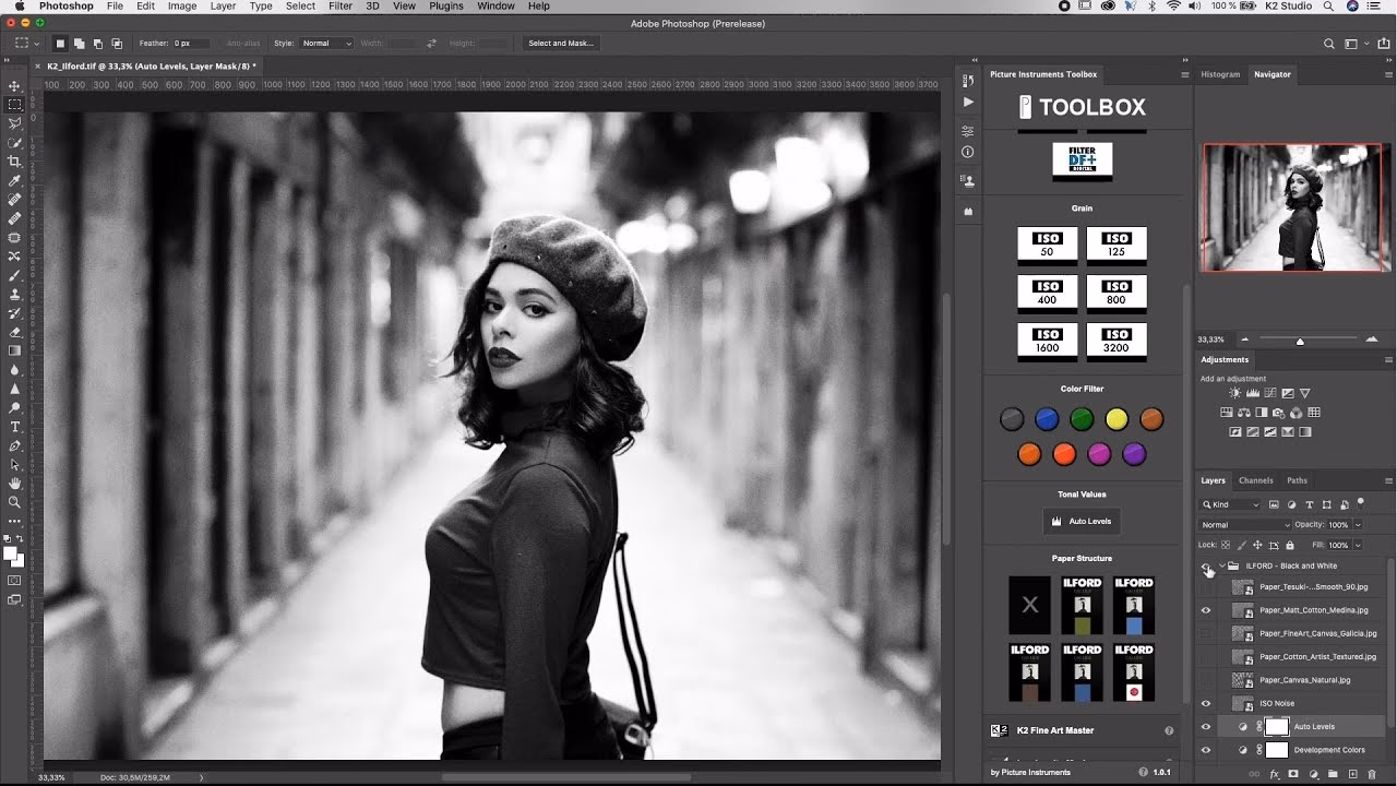 Wie kann ich in Photoshop Schwarz-Weiß ohne Graustufen einstellen?