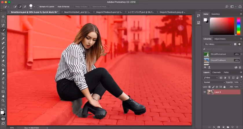 How do you select a subject in Photoshop?