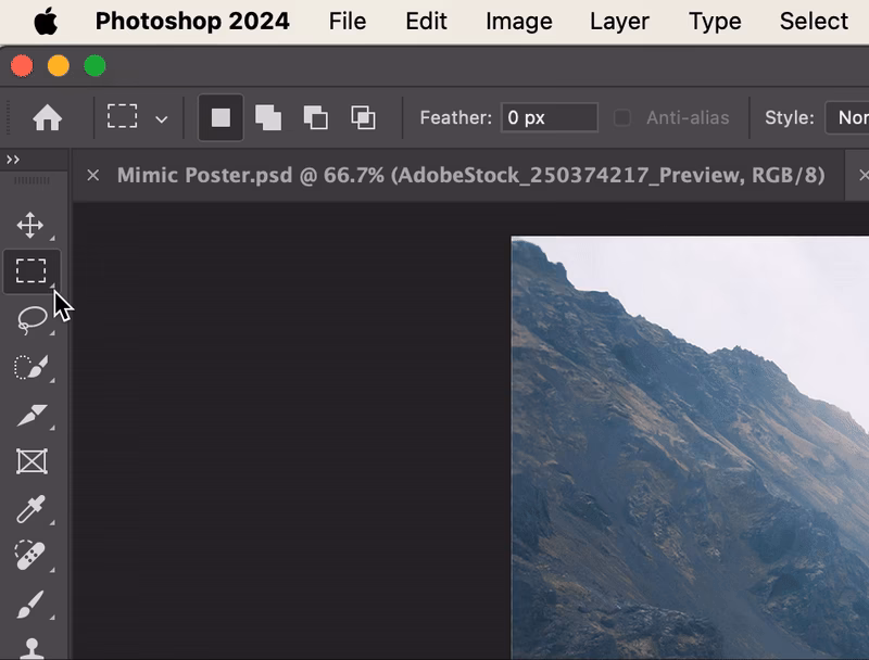 How to fix the selection in Photoshop?