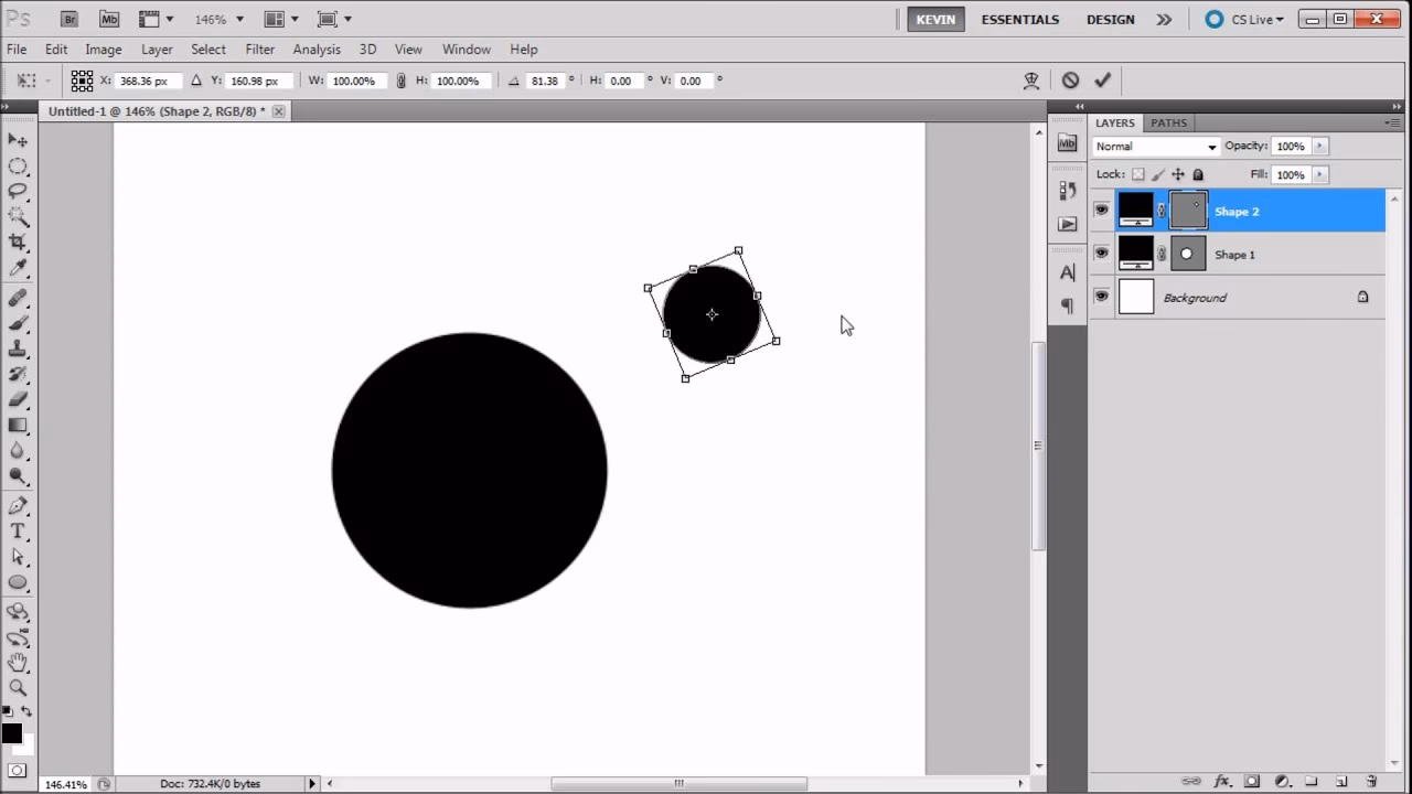 How do you change the anchor points in photoshop?