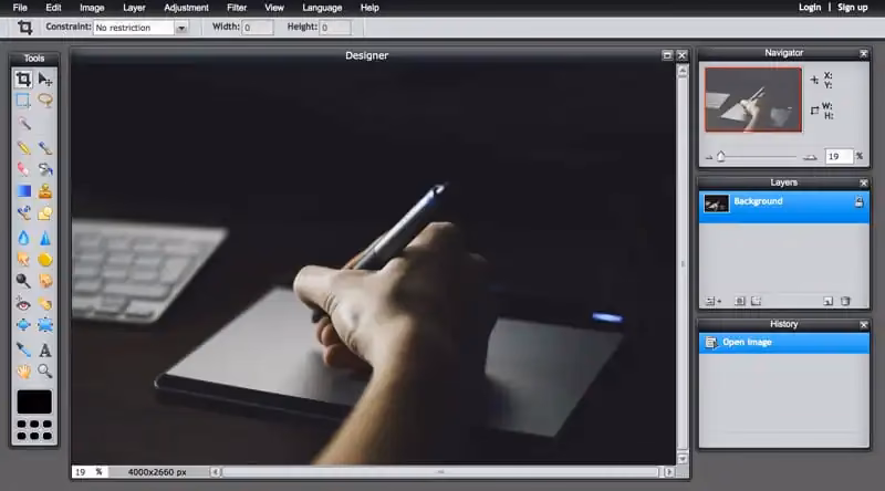 How to edit a PSD file online?