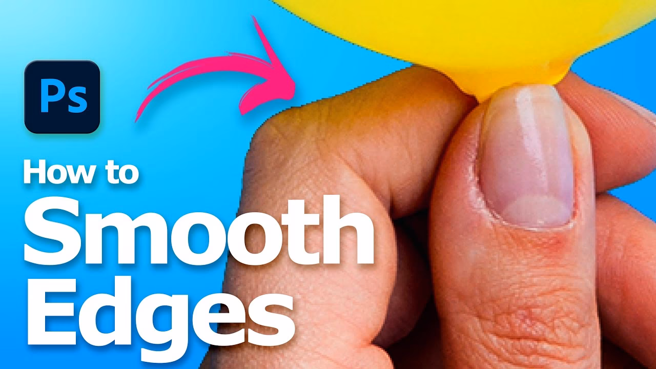 How do I fix the edges of my hair in Photoshop?