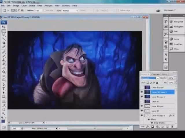 How do you rasterize in Photoshop?