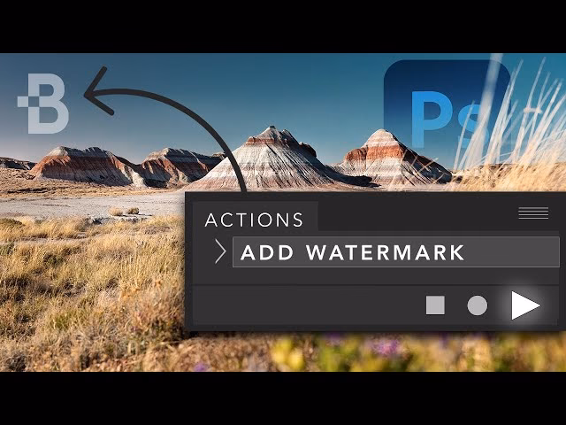 How do you make a watermark effect?