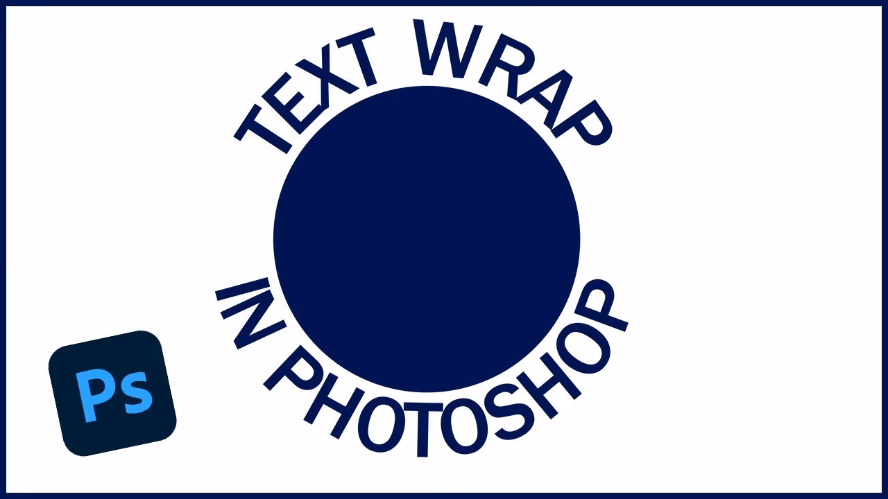 How to wrap text in Photoshop around a shape?