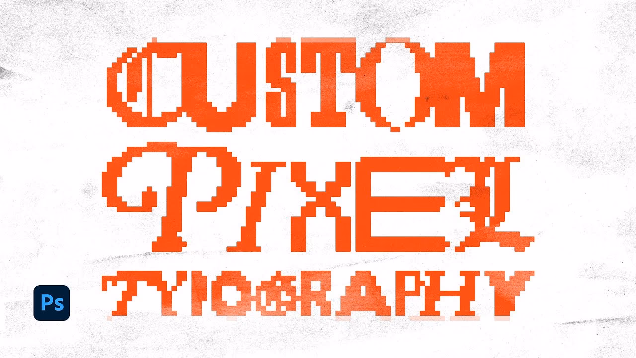 What is pixel font called in Photoshop?