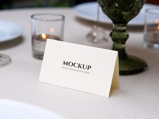 What is the standard size for a placecard?