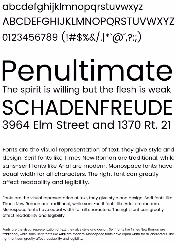 Is poppins a free font?