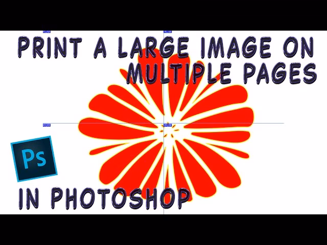 How do I print an image on multiple pages?