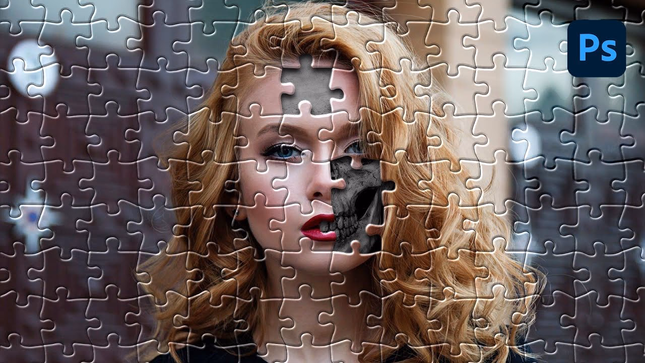 How to make puzzles in Photoshop?