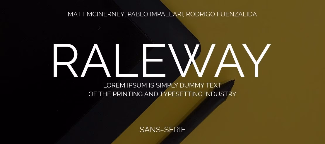 What font is closest to Raleway?