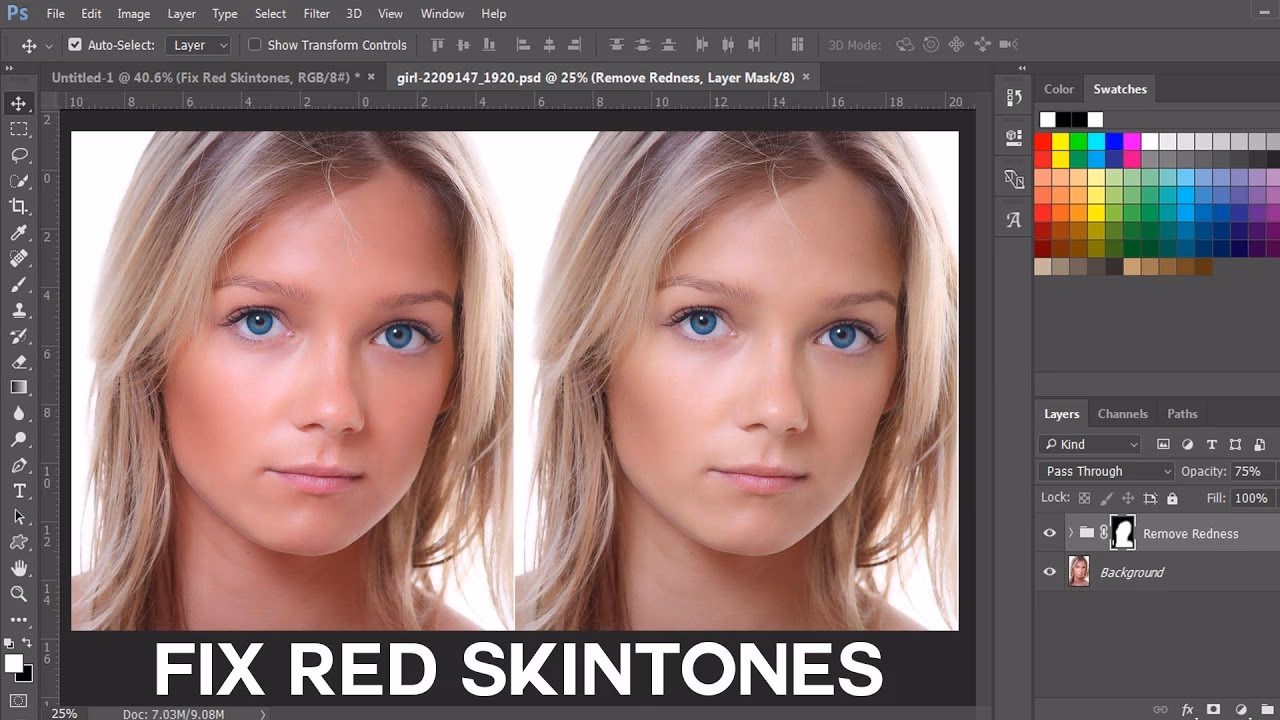 How do you get rid of red skin tone?