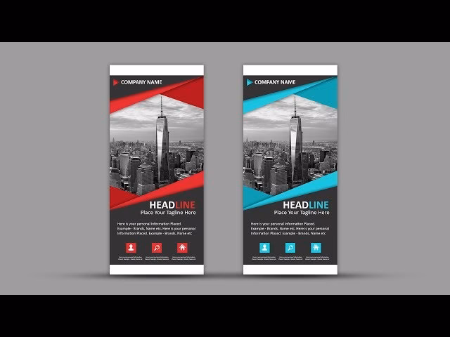 What size is a roller banner?