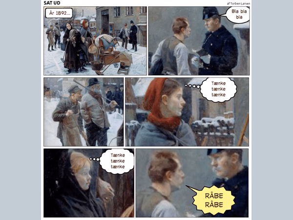 Hvad er historien bag maleriet Sat ud?