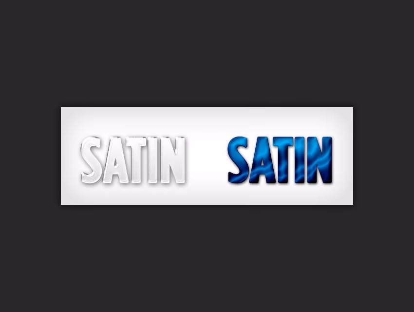 What is a Satin in Photoshop?