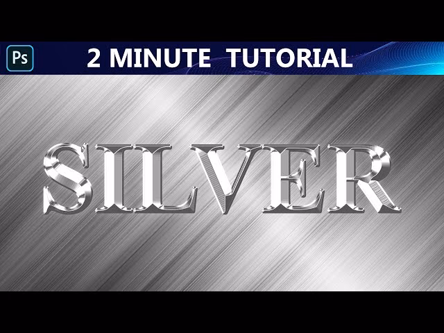 How to get silver color in Photoshop?
