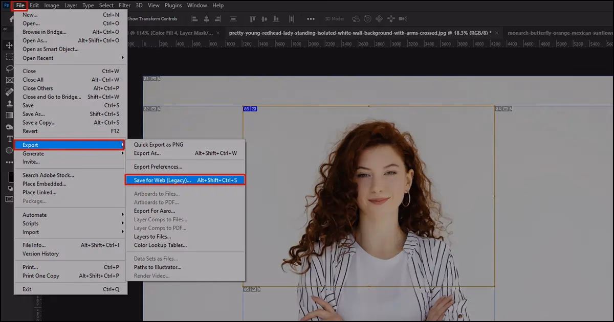 How do I Export slices to PNG?