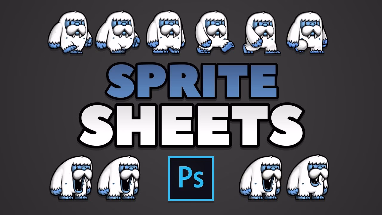 How do I export animations as spritesheet in Photoshop?