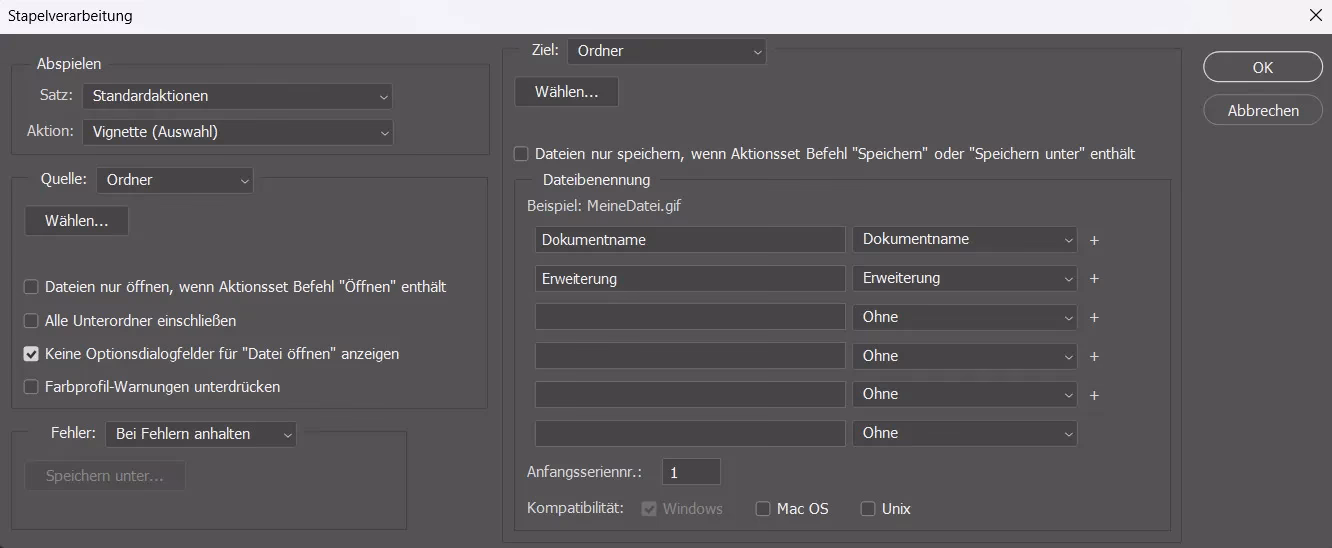 Was ist Stapelverarbeitung in Photoshop?