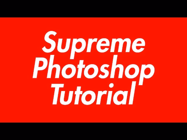 What is the Supreme font called?