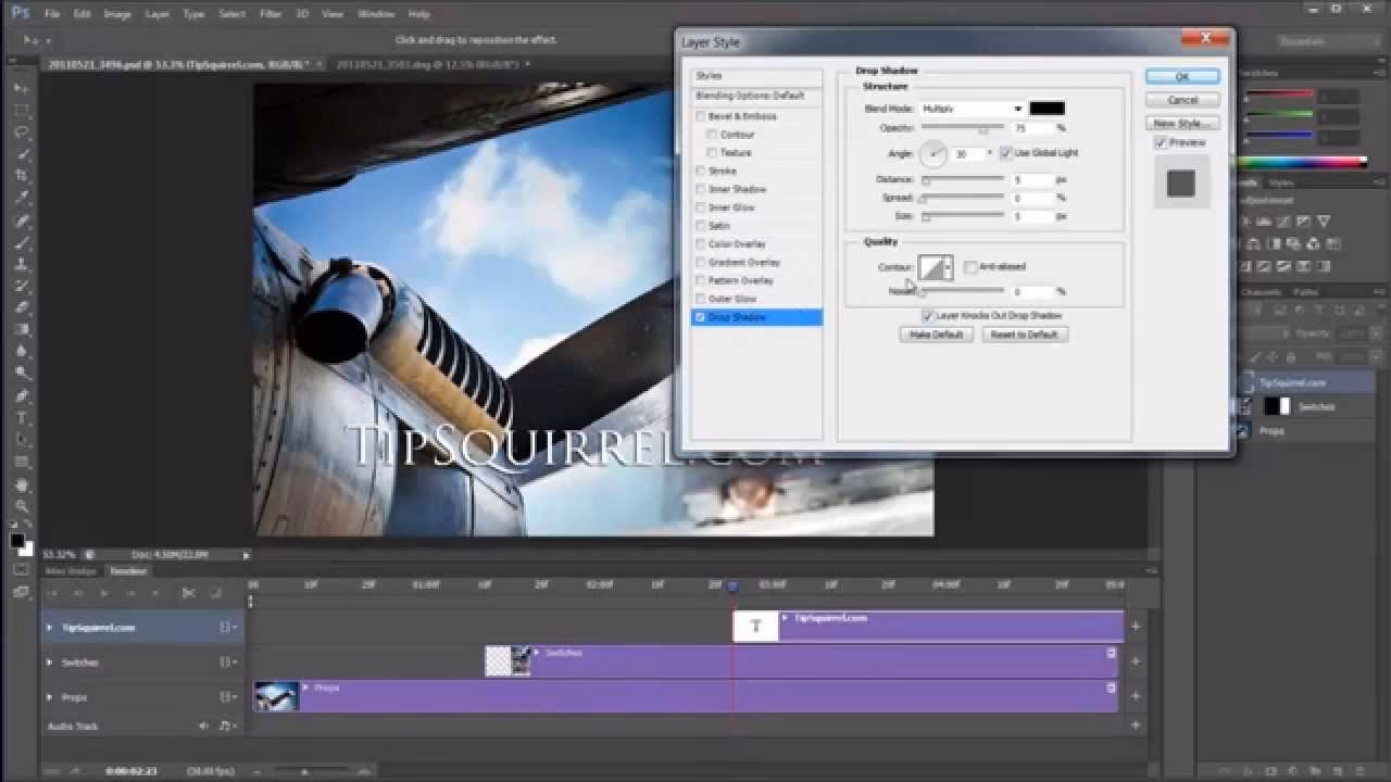 How to do transitions on Photoshop?
