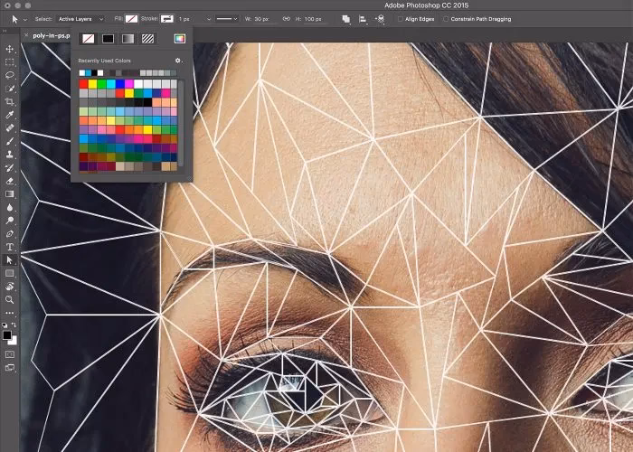 How to get a triangle in Photoshop?