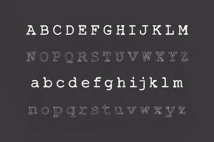 What font in Adobe looks like a typewriter?