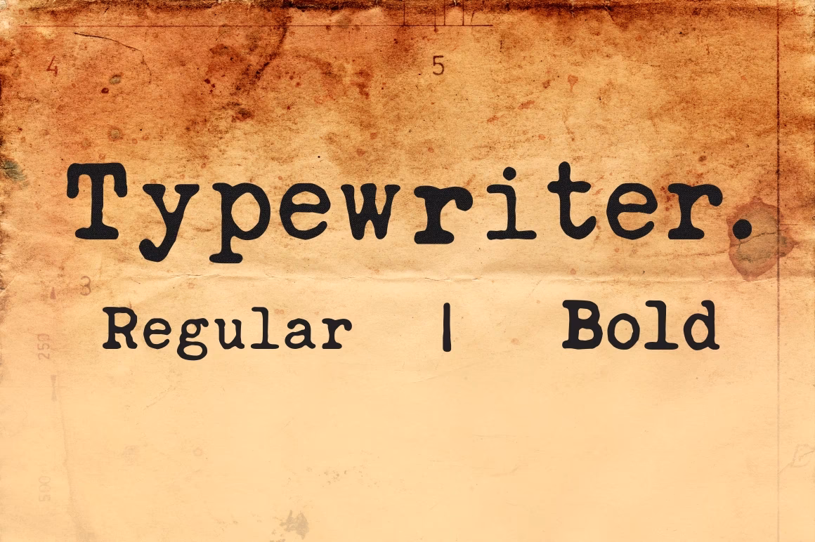 What is the font for a typewriter?