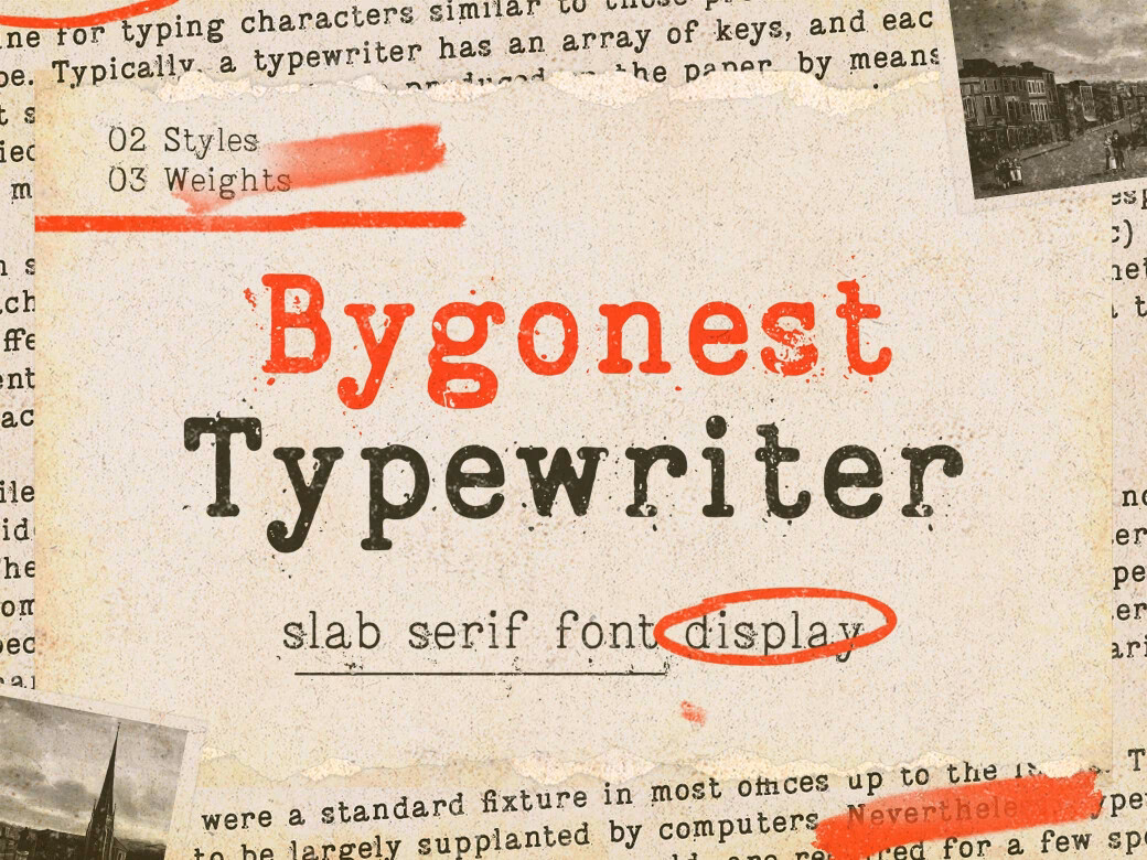 Does Photoshop have a typewriter font?