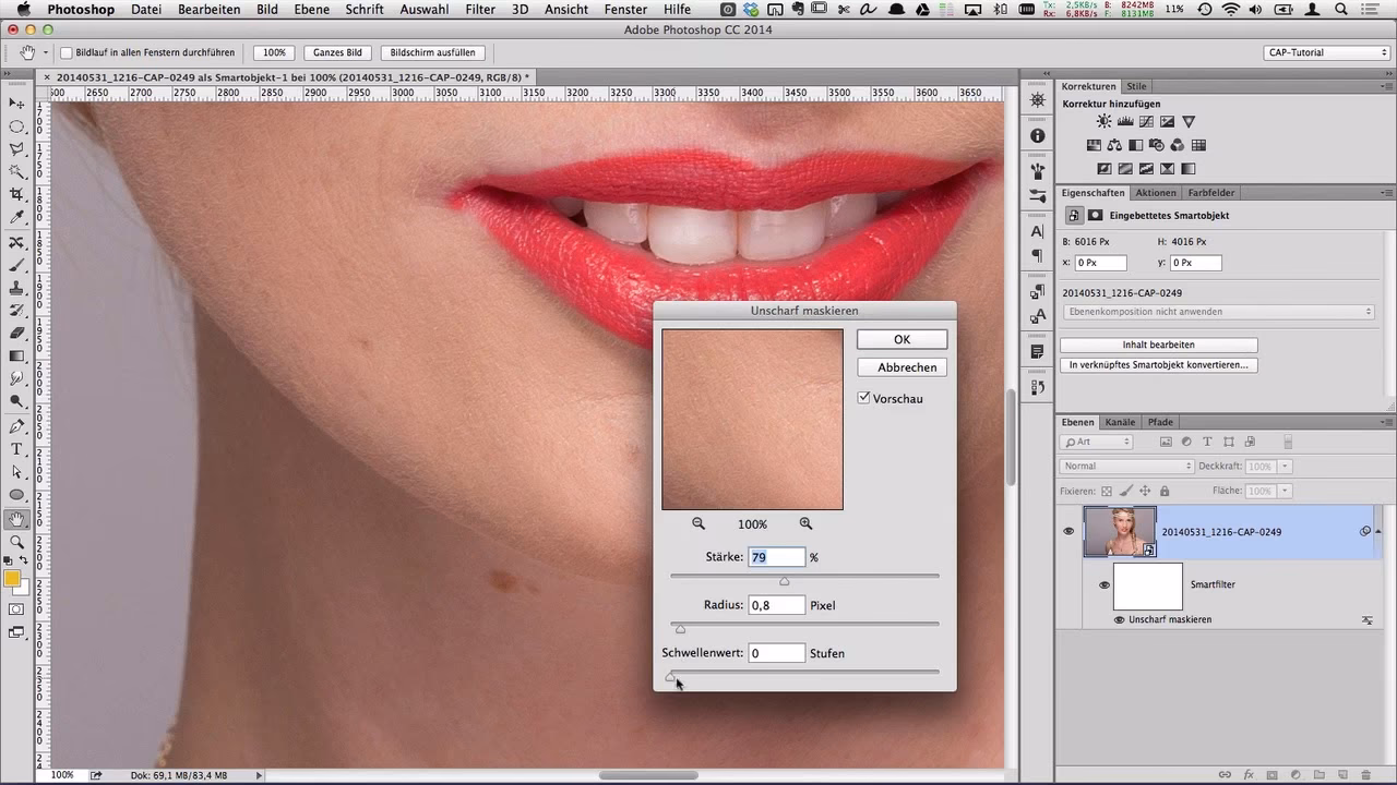 Wie kann ich in Photoshop Unschärfe erzeugen?