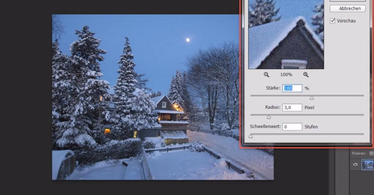 Wie funktioniert unscharf maskieren?