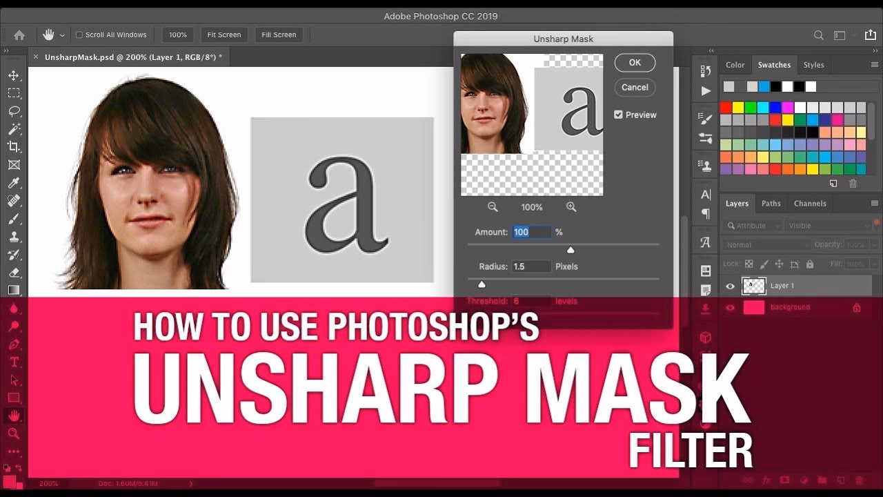 Why would you want to use Unsharp Mask?