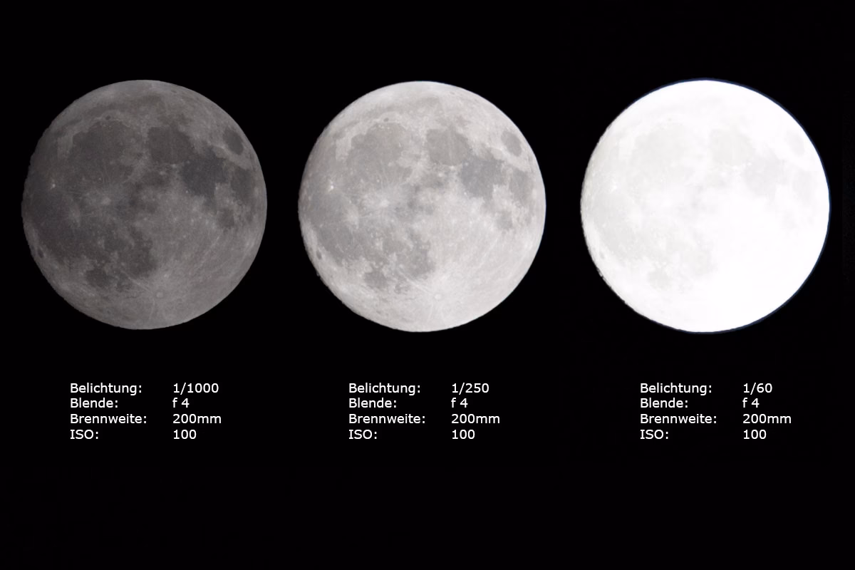Was ist die beste Einstellung für ein Vollmondfoto?