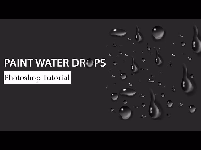 How to make a water drop in Photoshop?