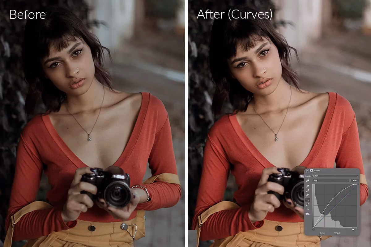 What is the purpose of Curves in photography?